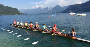 RV Austria, Wien auf Wanderruderfahrt in Booten des RCW